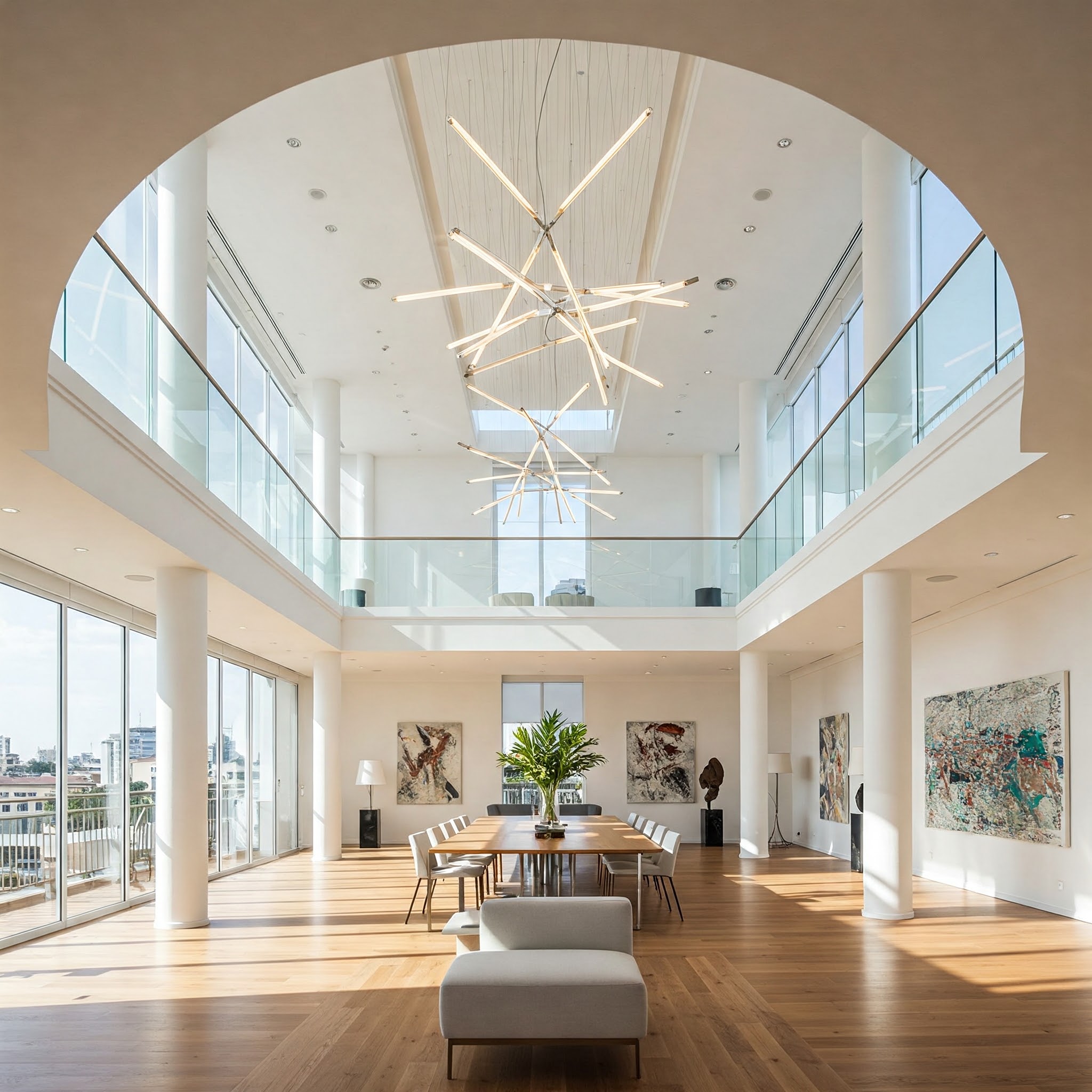 Interior of the modern and luxurious CIG office in Nairobi